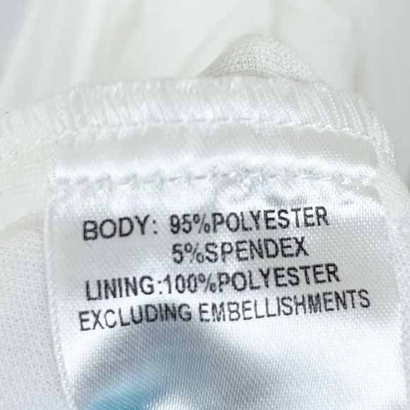 Princess Polly Jocasta Mini White One Shoulder Dress Size 10 - Picture 7 of 7